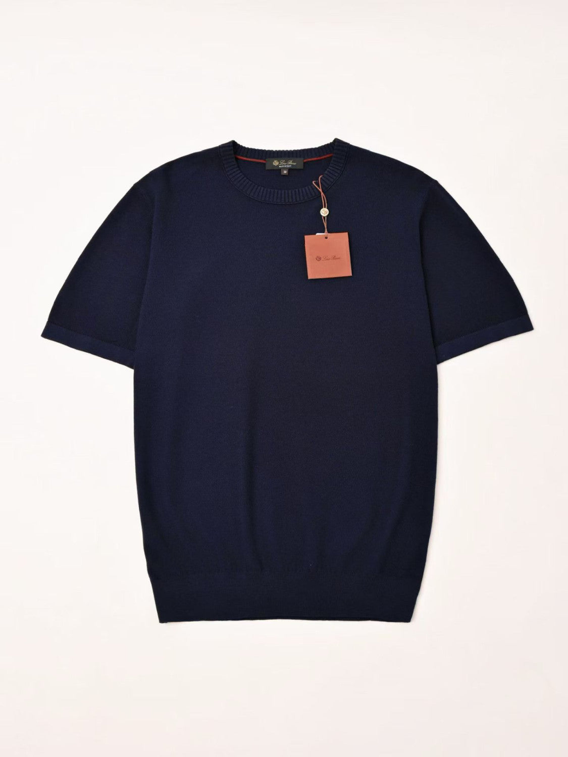 Loro Piana Solid Color Round Neck Pullover Short Sleeve T-shirt #377035
