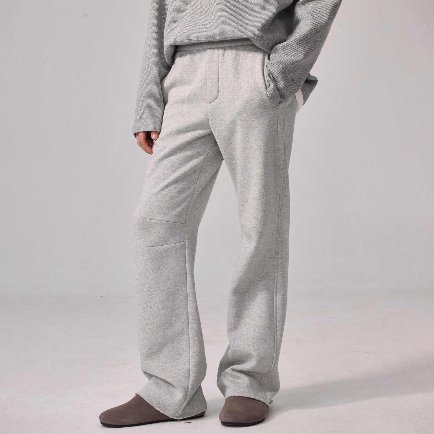 Lemaire Men's & Women's Four-Season Elastic Waist Drawstring Sweatpants Cotton Solid-Color Casual Trousers Pants Ngvp #2543