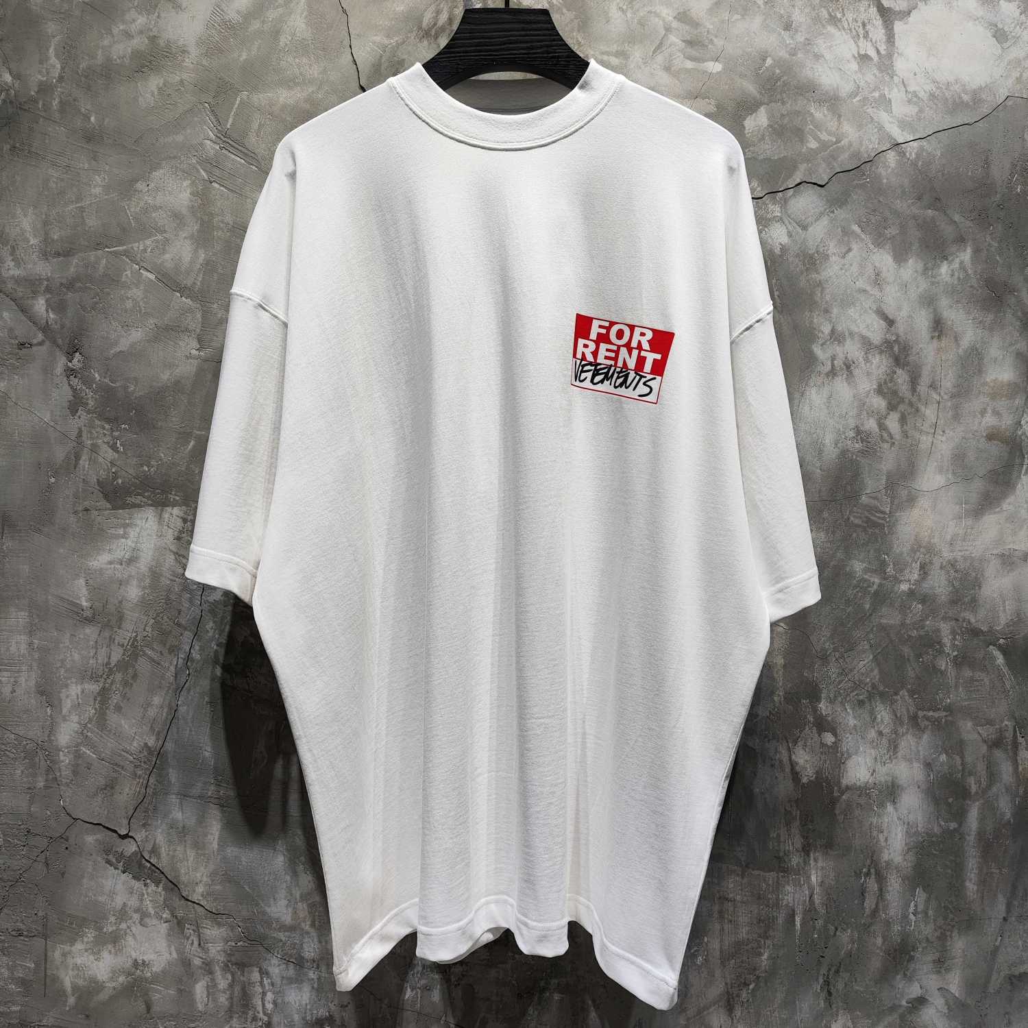 Vetements Men's Summer Round Neck Cotton Comfortable Loose Logo Printed Short Sleeve T-Shirt #76628