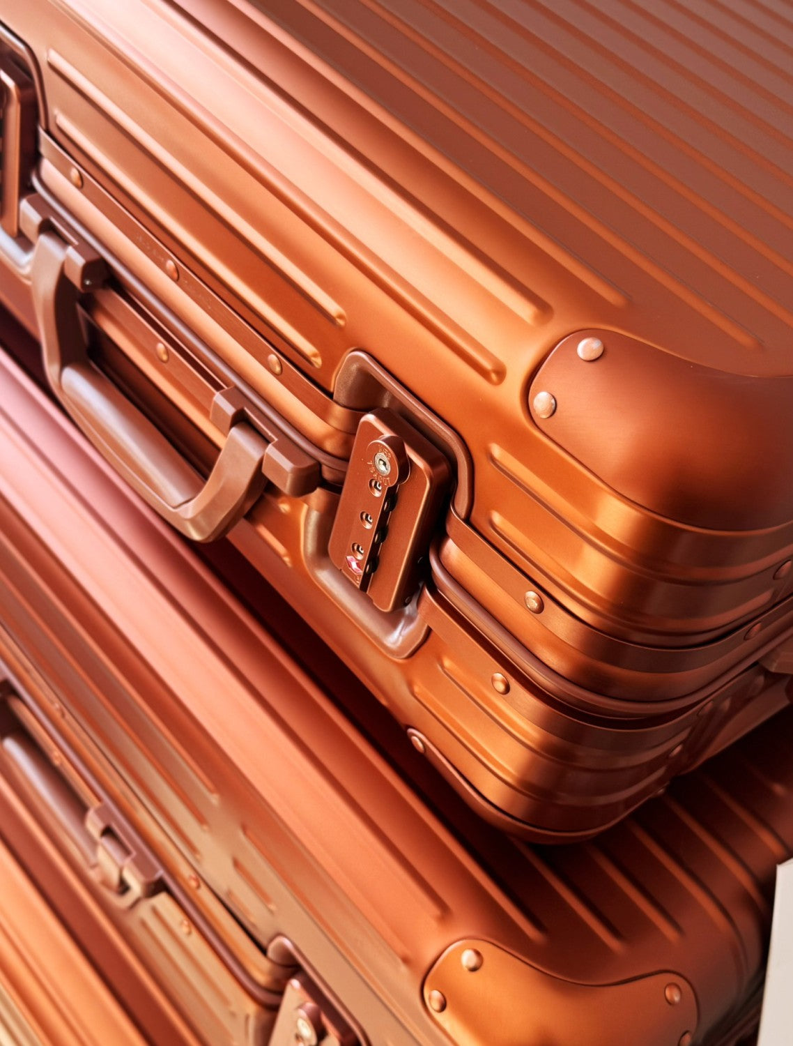 Rimowa Men's Women  Fashion Casual Solid Color Retro Adjustable Height Trolley Suitcase Luggage #78993