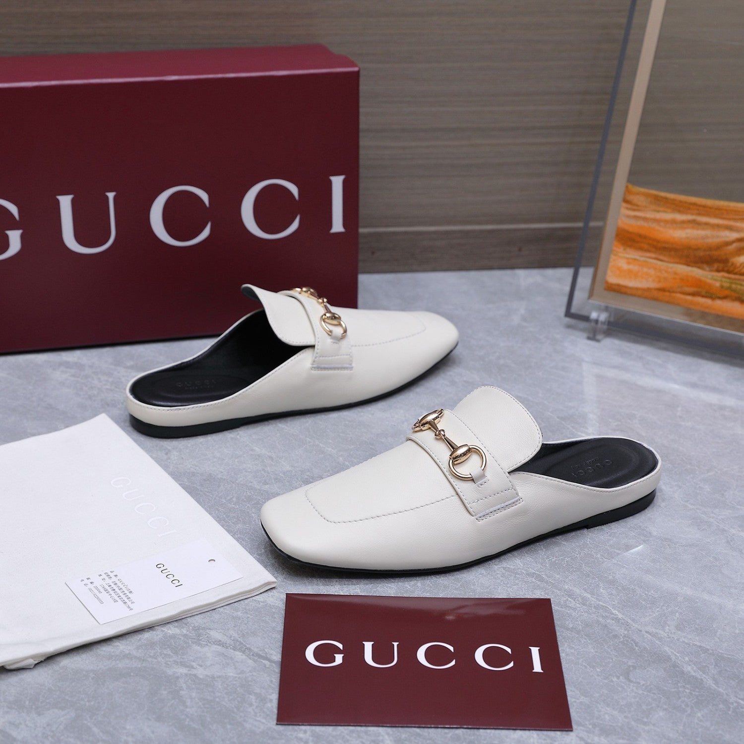 Gucci Flat Loafers Slippers #388039