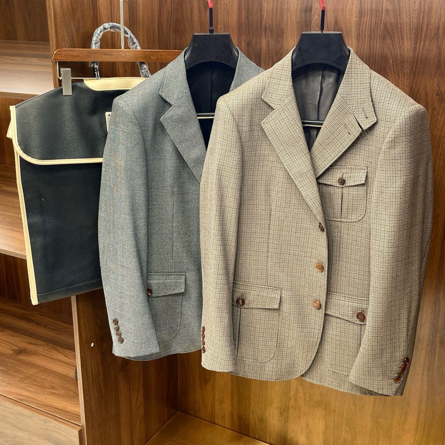 Loro Piana Men's Spring And Fall Wool Bird's-eye Jacquard Suit Jacket Fashion Temperament Lapel Single-breasted Jacket Ngvp #8228