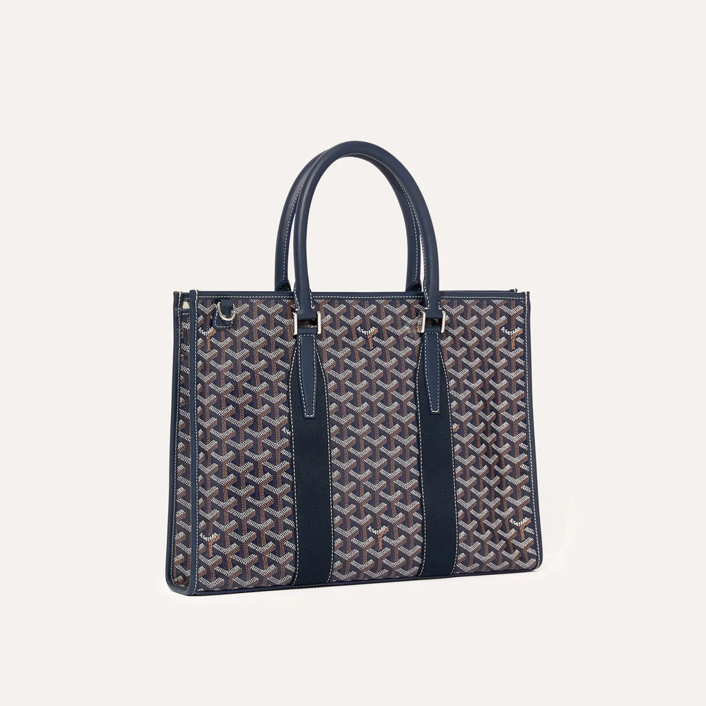 GOYARD Morvan Men's And Women's Y Word Old Flower Full Print Canvas Spell Cowhide Shoulder Crossbody Handbag Briefcase Bag Bags #76426