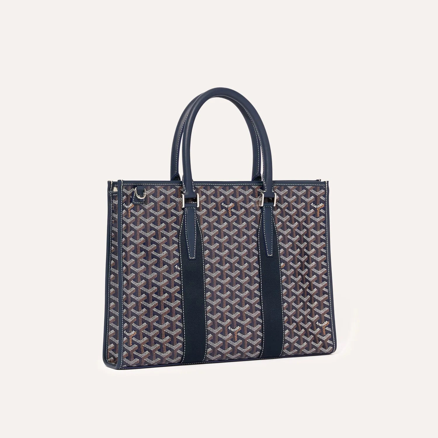 GOYARD Morvan Men's And Women's Y Word Old Flower Full Print Canvas Spell Cowhide Shoulder Crossbody Handbag Briefcase Bag Bags #76426
