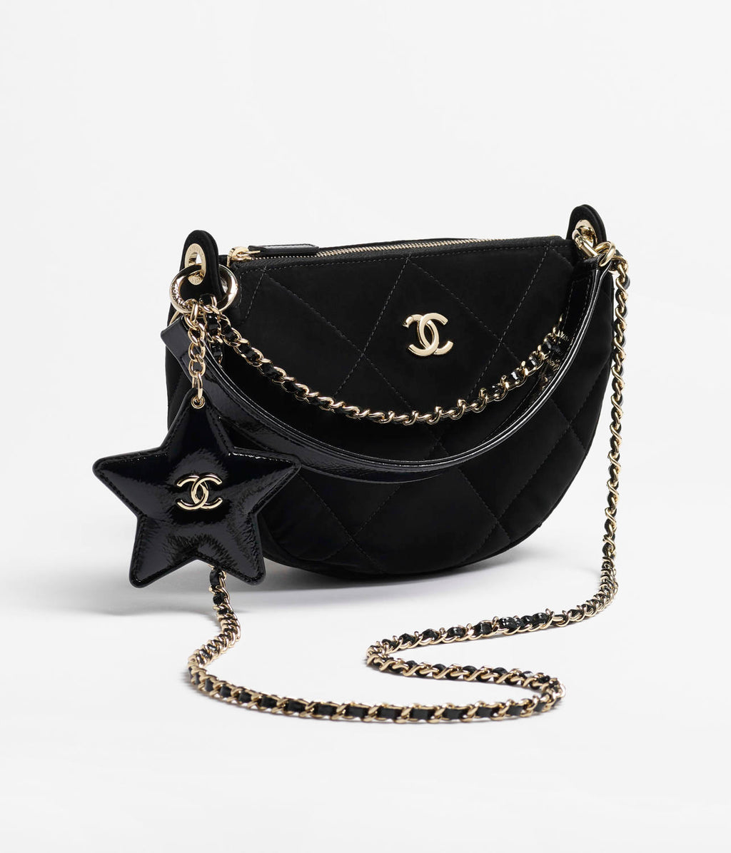 Chanel Chain Handbag Velvet Texture #333647