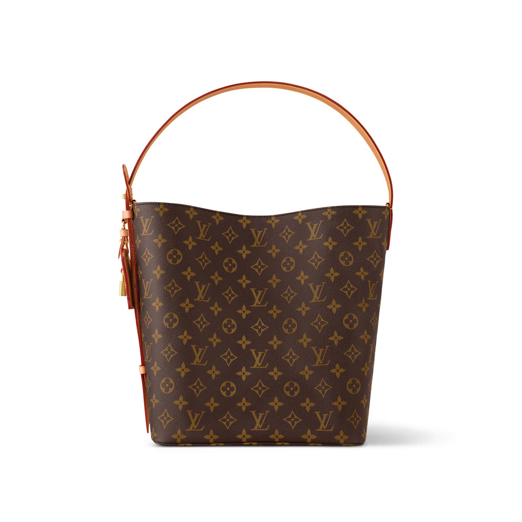 Louis Vuitton All In GM Women's Brown Letter Printed Removable Zipper Inside Pocket Coated Canvas Shoulder Tote Bag Bags #75488