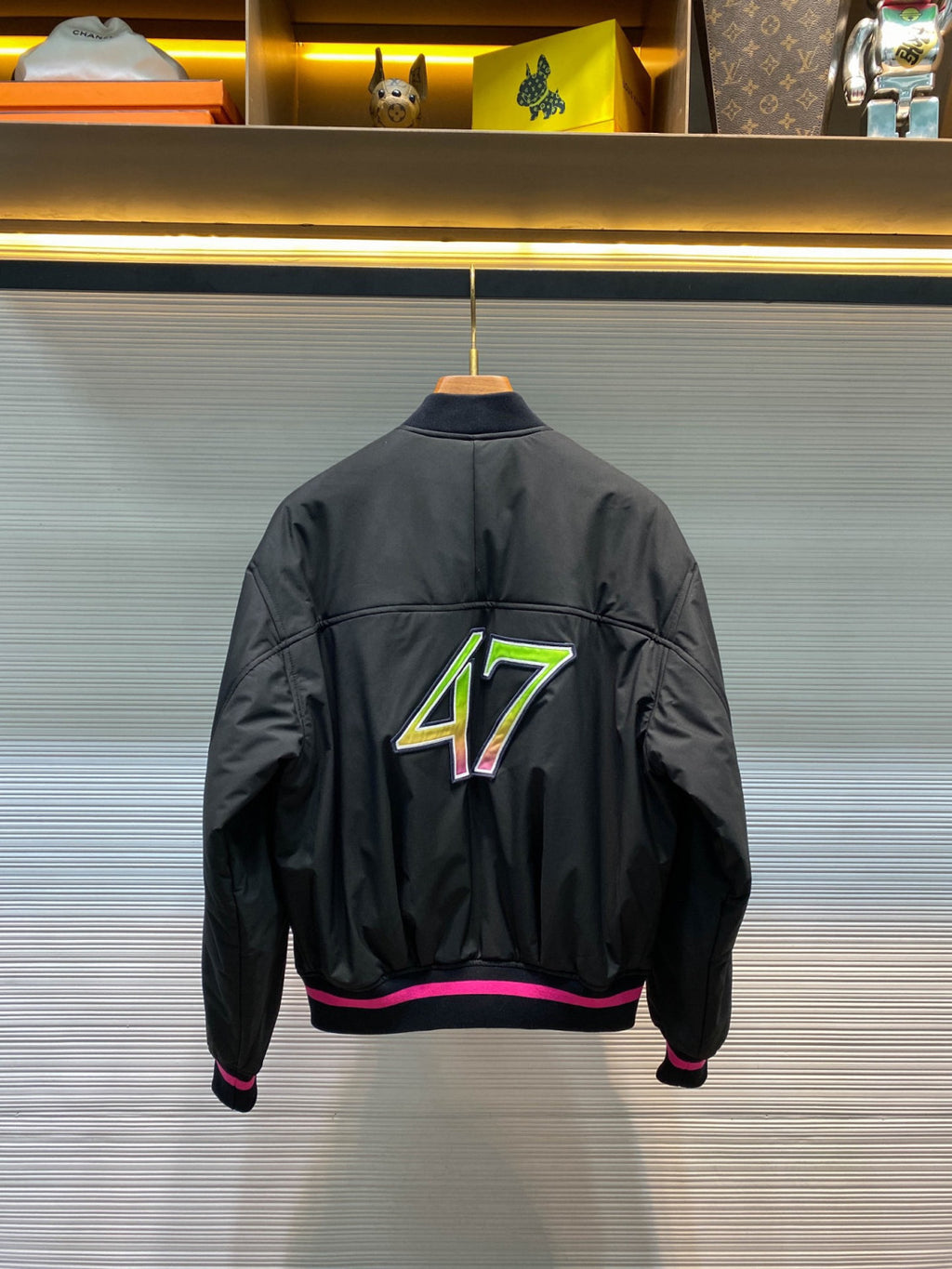 Dior and Lewis Hamilton Short Jacket Black Technical Fabric #333909