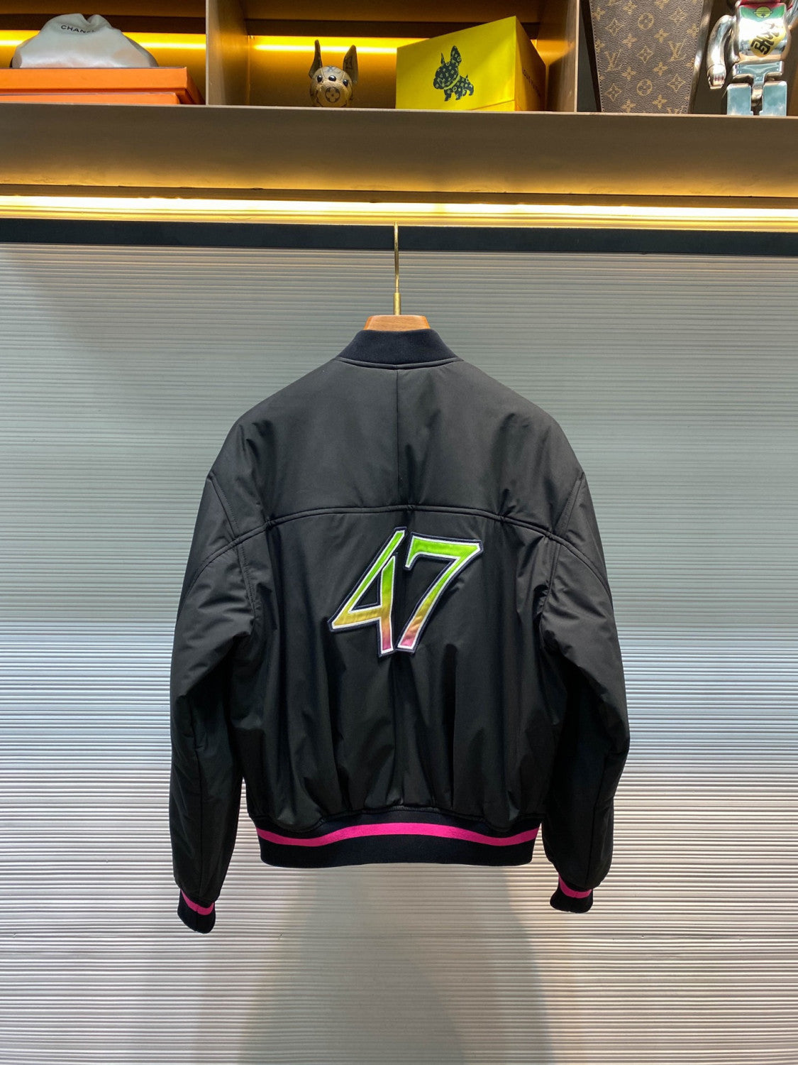 Dior and Lewis Hamilton Short Jacket Black Technical Fabric #333909
