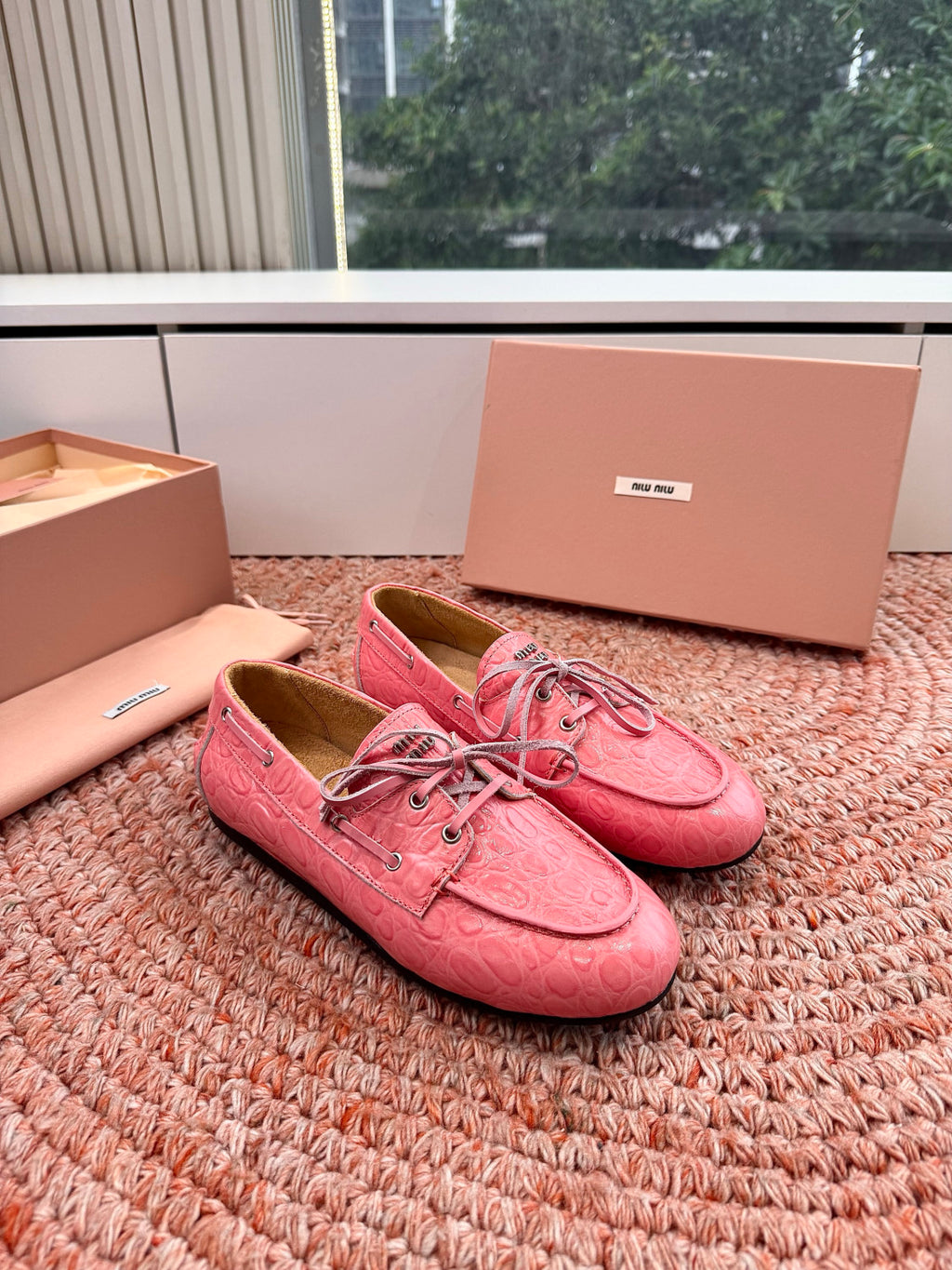 MiuMiu Mesh Mary Jane Shoes #383824