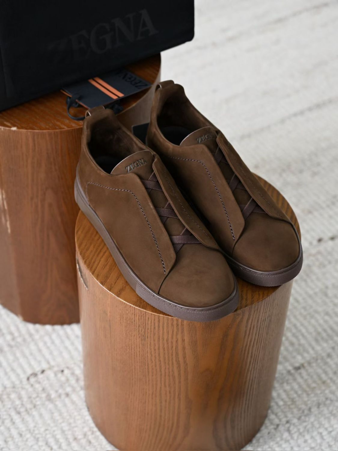 Zegna Triple Stitch SECONDSKIN Sneakers #384728
