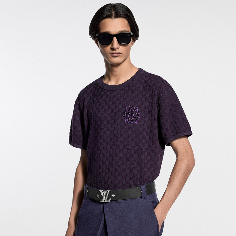Louis Vuitton Damier Jacquard Short-Sleeved Crewneck #337091