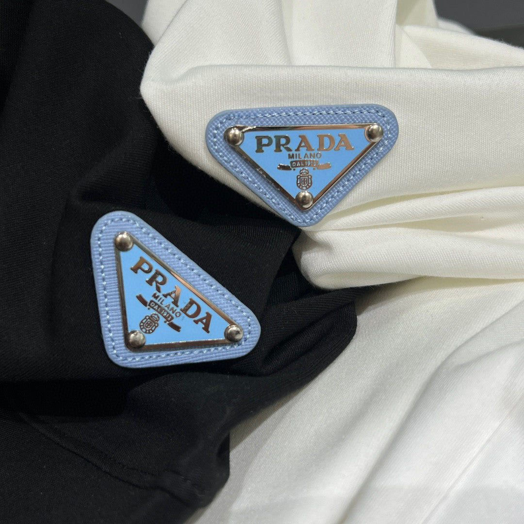 Prada Cotton round neck short sleeve T-shirt #96677
