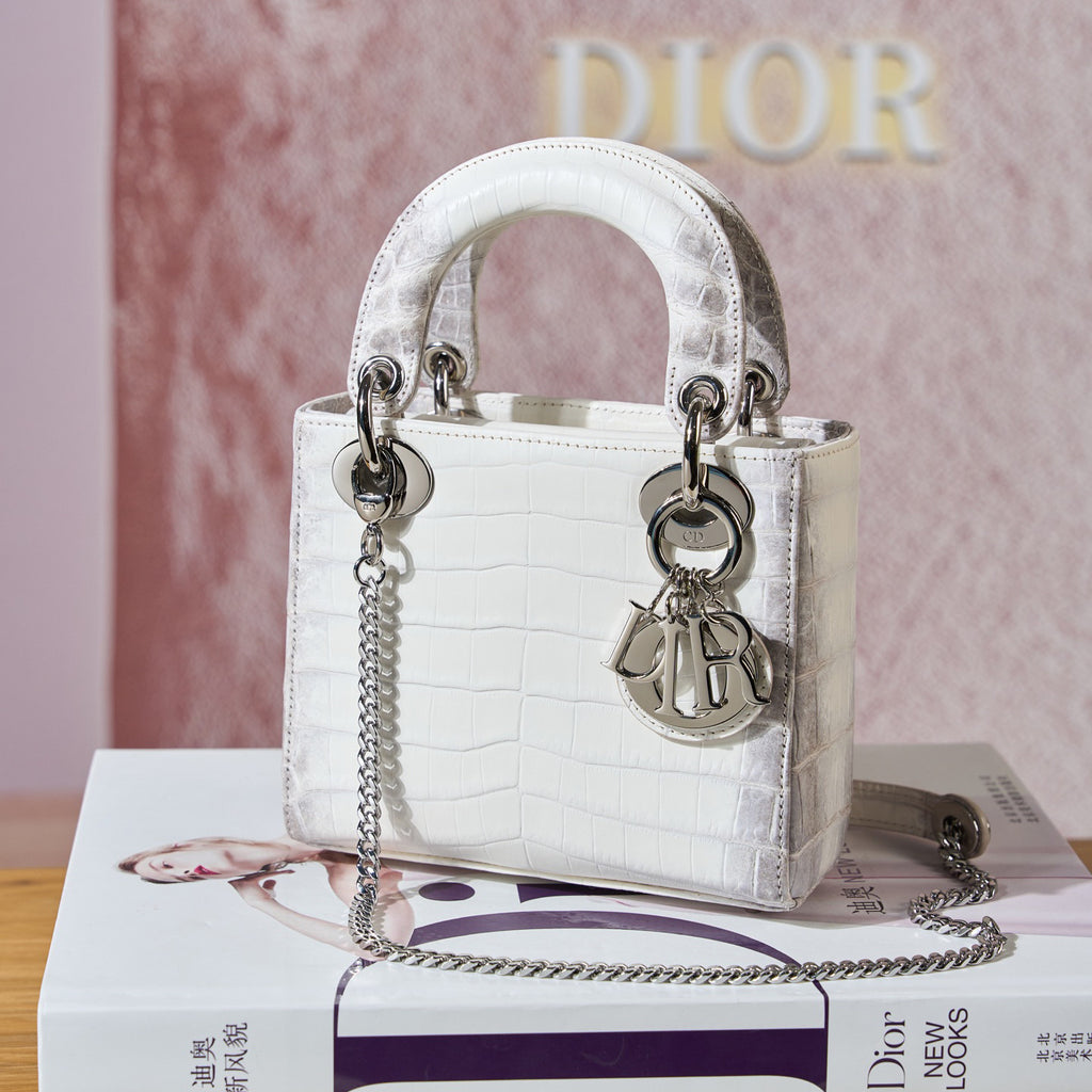 Dior Women's Fashion Classic Logo Badge Decorated Leather Chain Handbag Tote Shoulder Bag Bags #78757