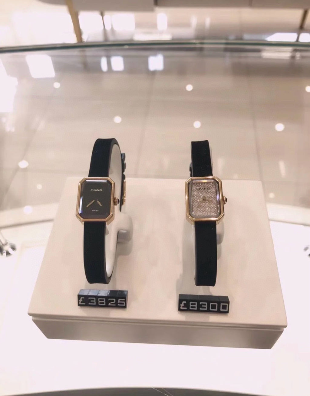 Chanel Premi¨¨re Ribbon Watch Diamond-set Dial Temperament Fashionable And Elegant Watch Black Dial 18k Gold Square Watch Accessories #71955
