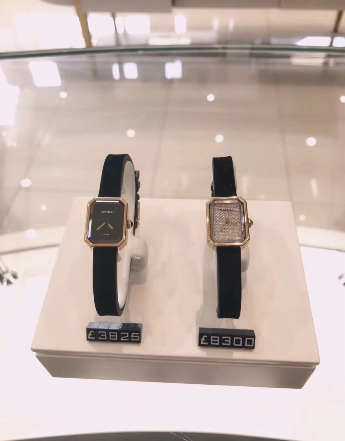Chanel Premi¨¨re Ribbon Watch Diamond-set Dial Temperament Fashionable And Elegant Watch Black Dial 18k Gold Square Watch Accessories #71955