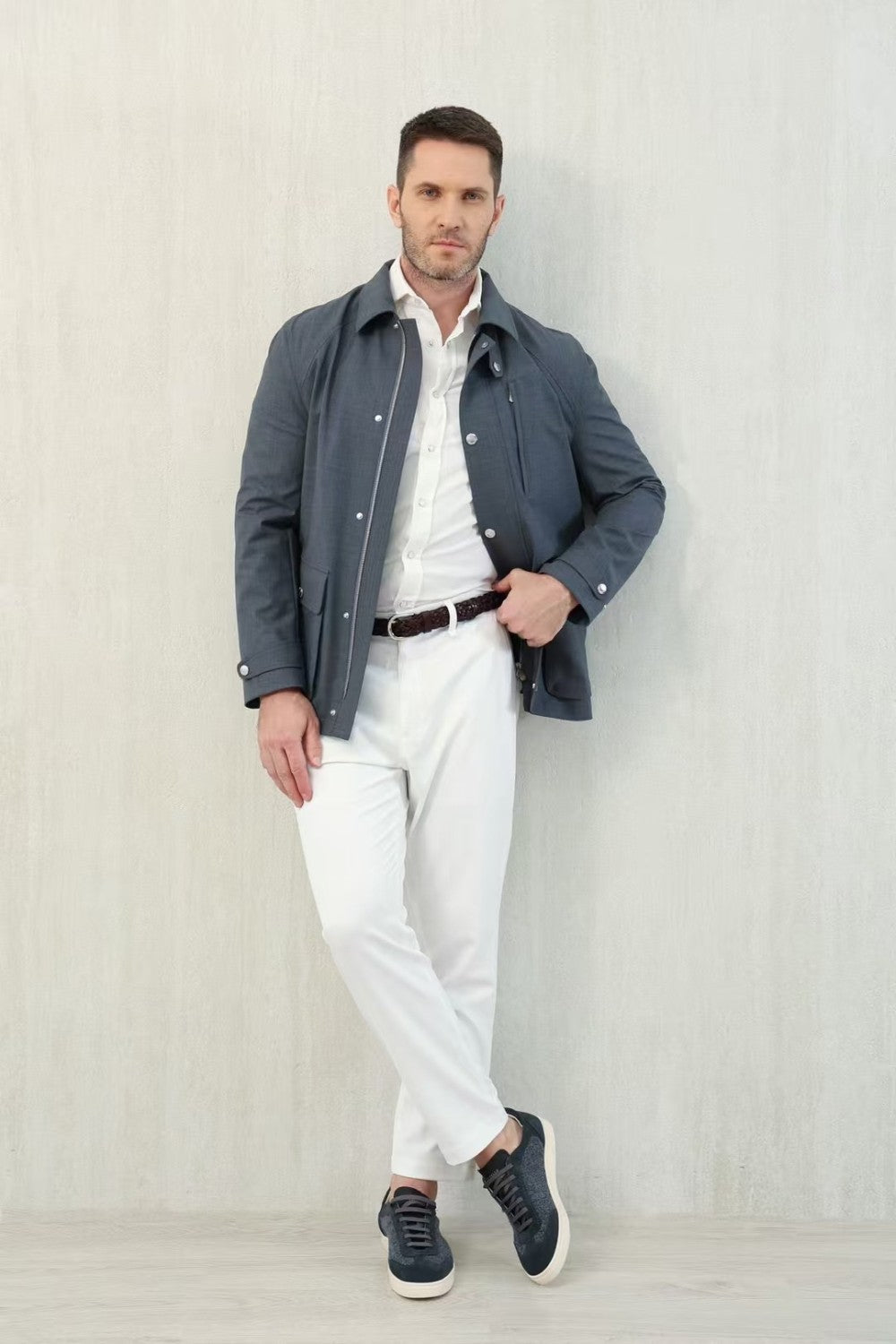 Brunello Cucinelli Men's Spring And Summer Fashion Shoulder Insert Sleeve Military Jacket Light And Comfortable Temperament Jacket Coat Ngvp #9961