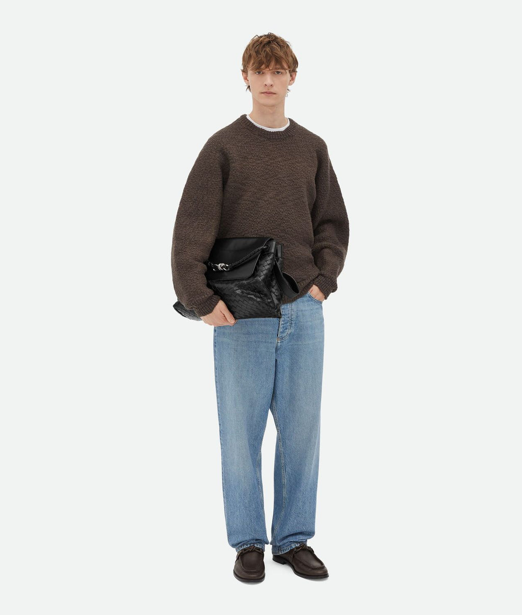 Bottega Veneta Men's Andiamo Backpack Solid Color Adjustable Removable Shoulder Strap Messenger Bag Casual Shoulder Crossbody Bag Bags #71886