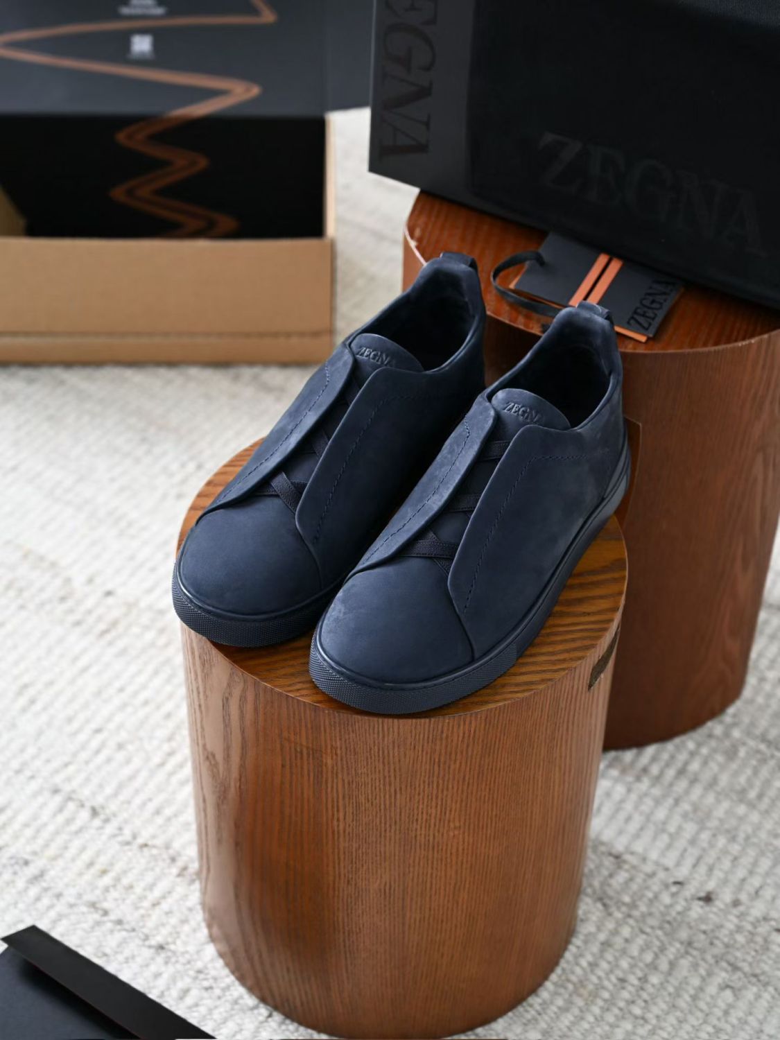 Zegna Triple Stitch SECONDSKIN Sneakers #384728