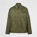 Prada Men's Autumn and Winter Solid Color Single Breasted Nylon Cotton Jacket Long Sleeve Jacket #73912