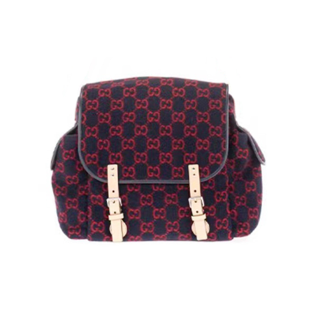 Gucci Kid's Logo Leather Logo Mommy Bag Shoulder Crossbody Bag #37445