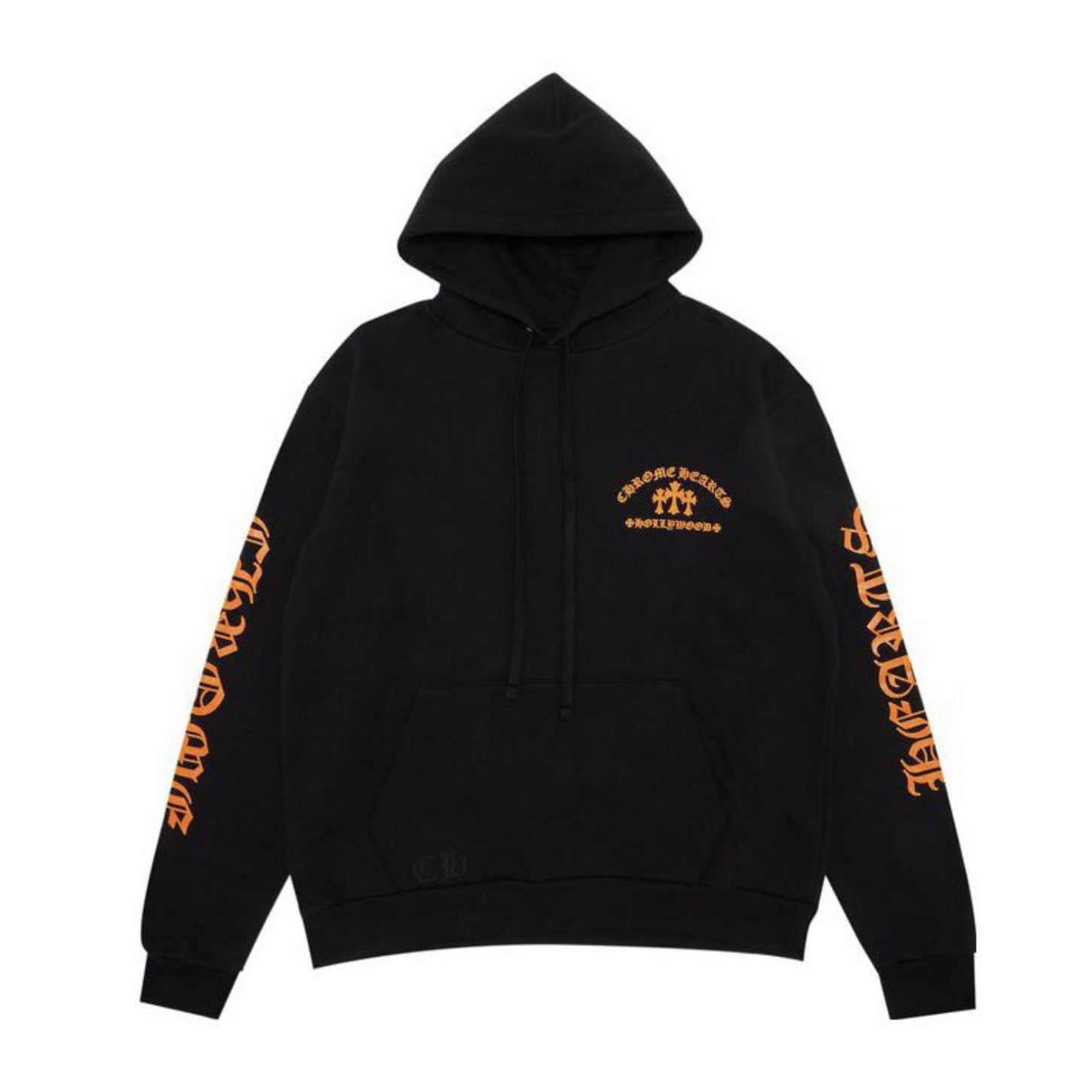 Chrome Hearts Men's Spring & Fall Black Logo Print Zipper Long Sleeve Hooded Sweatshirt Jacket #73124