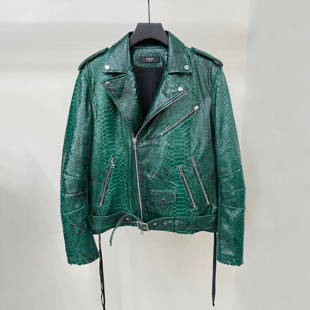 Amiri Leather Long Sleeve Jacket Coat Ngvp #6667