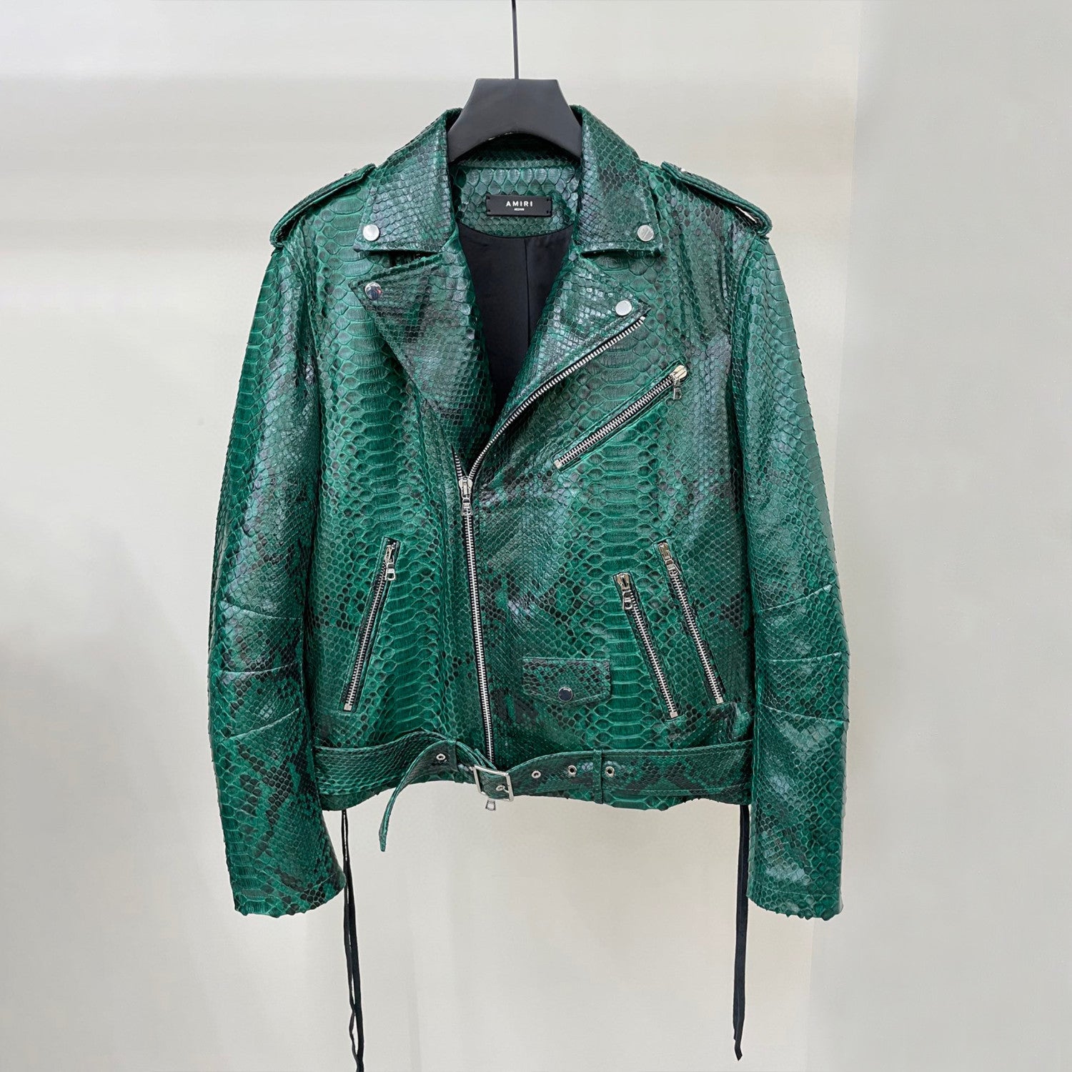 Amiri Leather Long Sleeve Jacket Coat Ngvp #6667