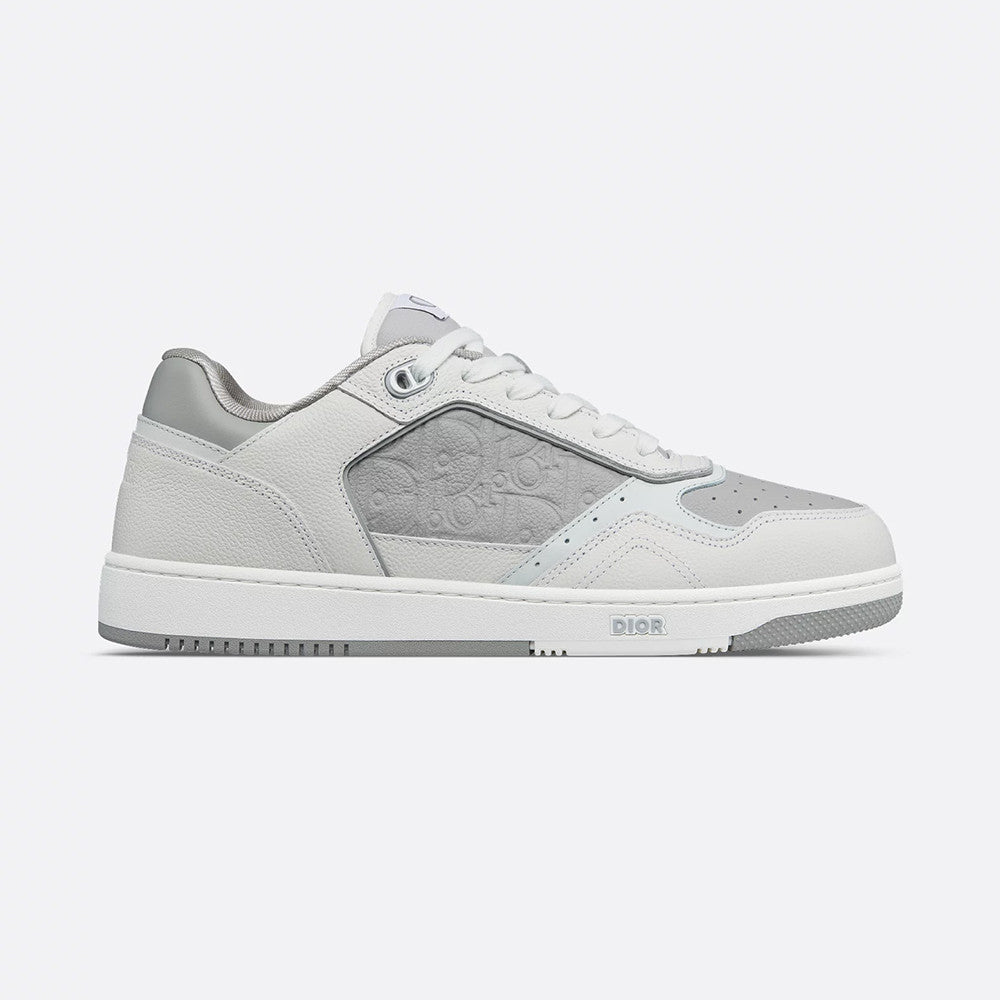 DIOR Leather B27 Uptown Low-Top Sneaker Grained Calfskin with Dior Gray Dior Gravity #335542
