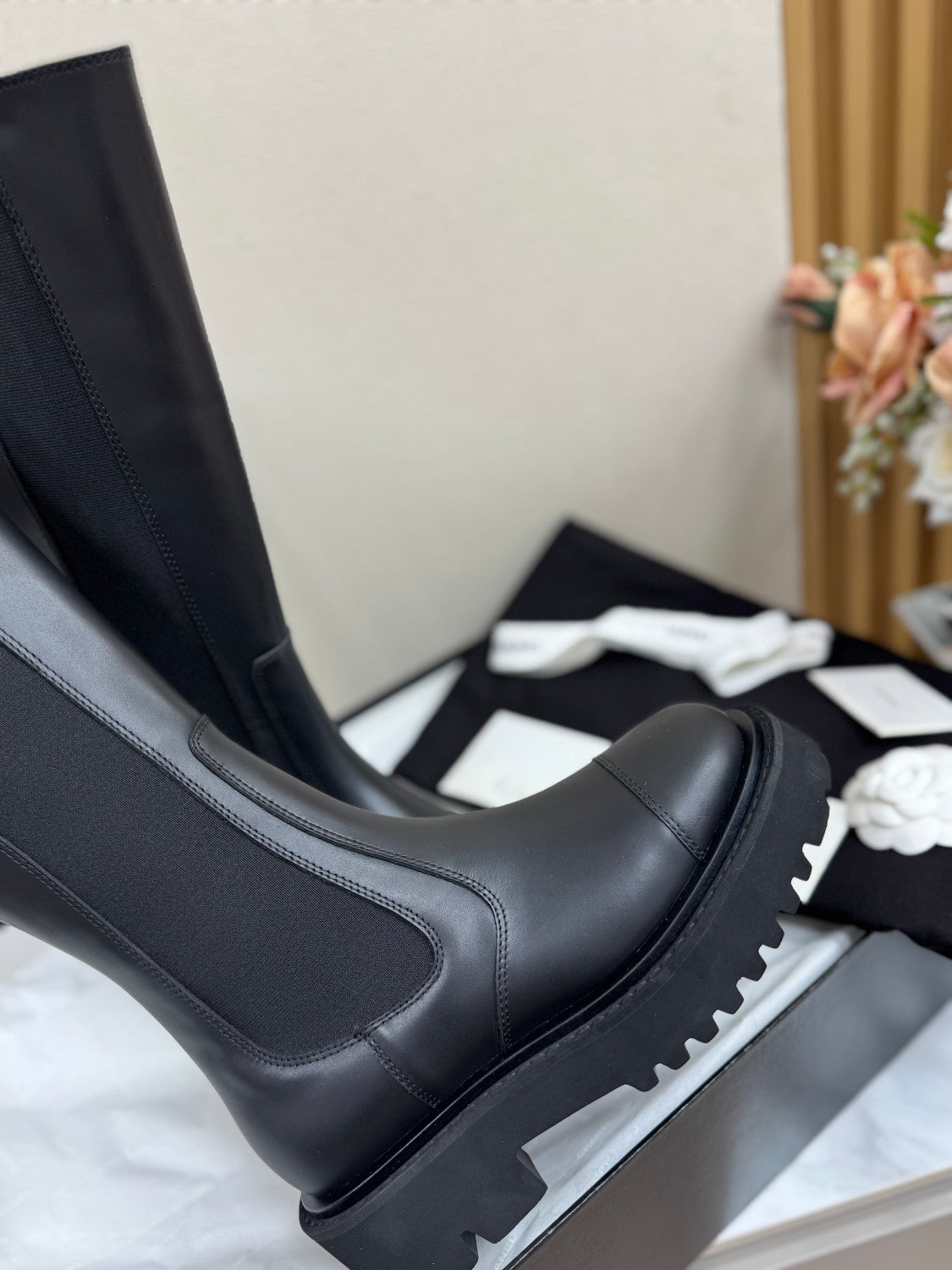 Chanel Thick Sole Knight Boots #385423