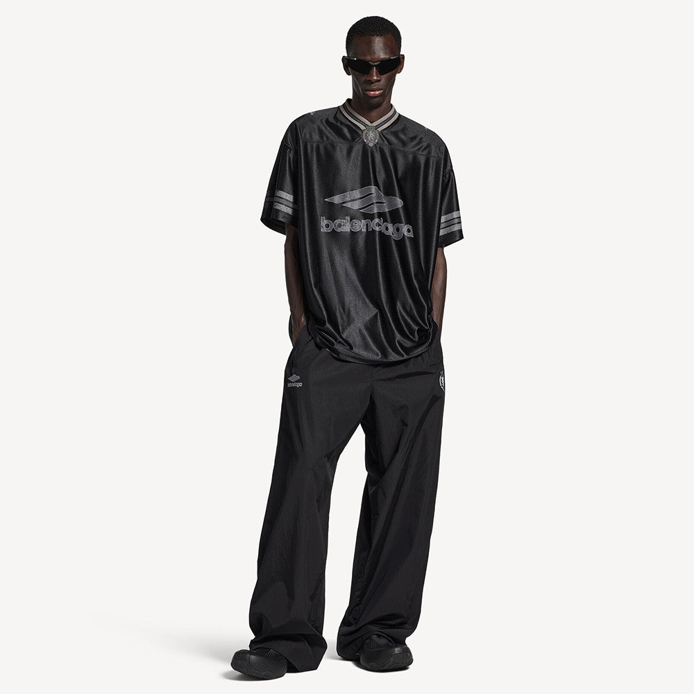 Balenciaga Men's 3b Football V-neck T-shirt Oversized #376175