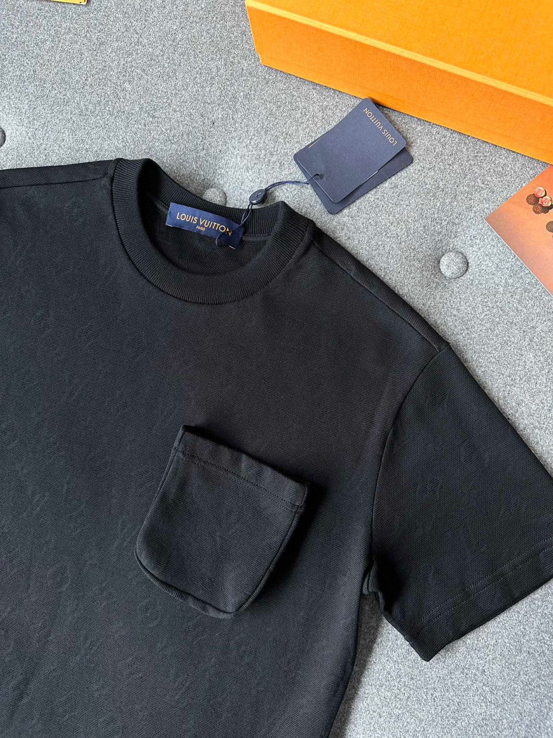 Louis Vuitton Cotton Pocket Short Sleeve T-Shirt #96181