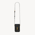 SAINT LAURENT SOLFERINO Mini Bag Women's Fashion Classic Black Leather Crossbody Bag with Gold Buckle and Adjustable Strap Bags 753963BWR0W1000 #78744