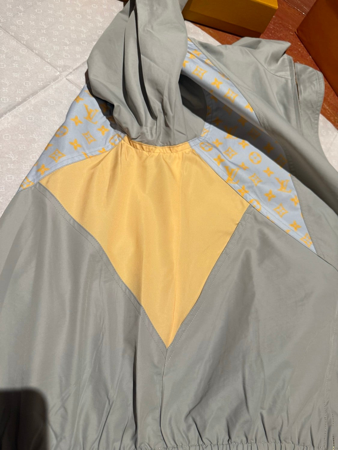 Louis Vuitton MONOGRAM Men's And Women's Spring/Autumn Fashion Casual Color Blocked High Neck Zipper Long Sleeved Jacket #78276