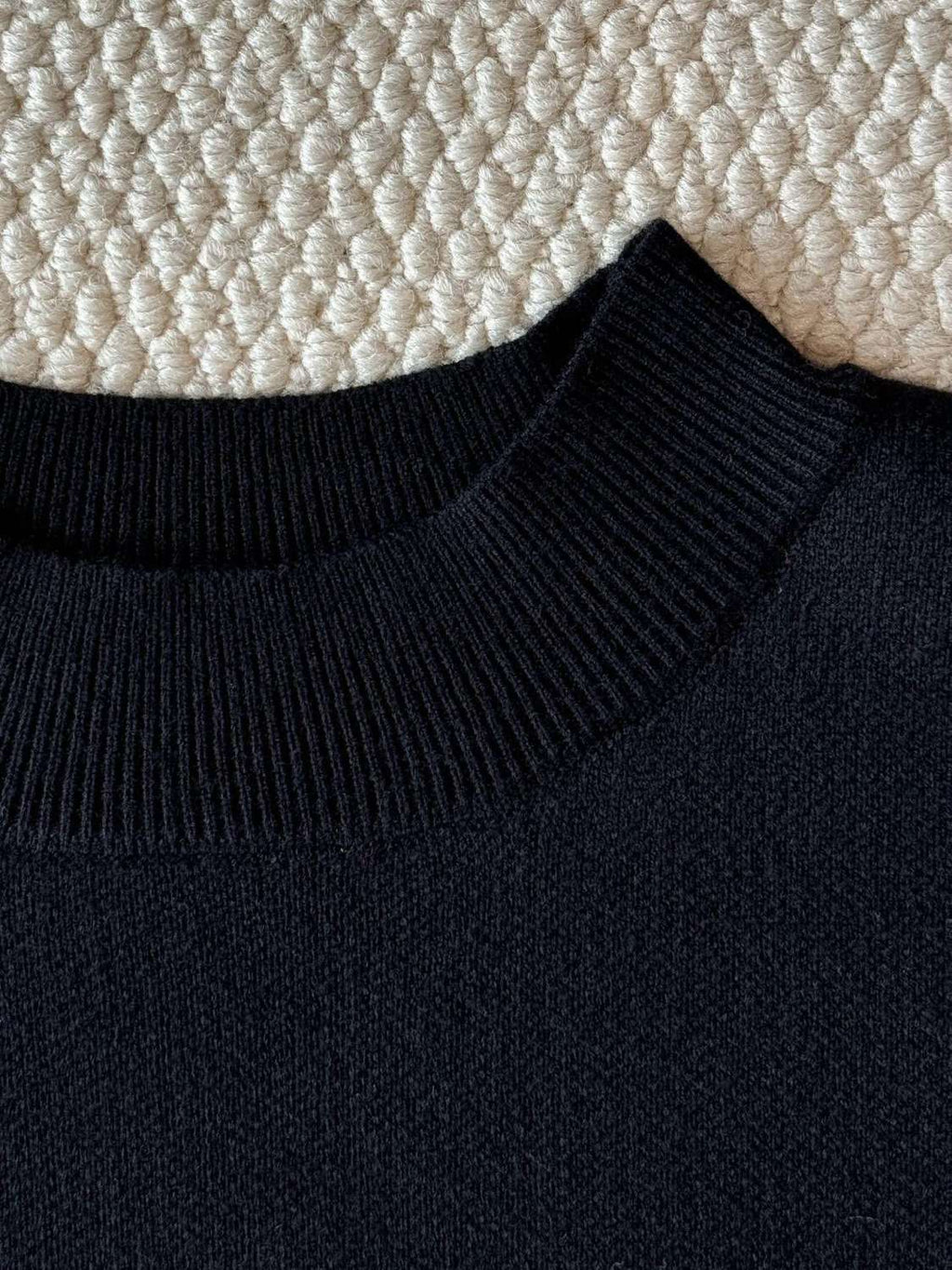 Balenciaga Men's Spring and Autumn Solid Color Logo Printed Round Neck Pullover Regular Fit Long Sleeve Sweater #74275