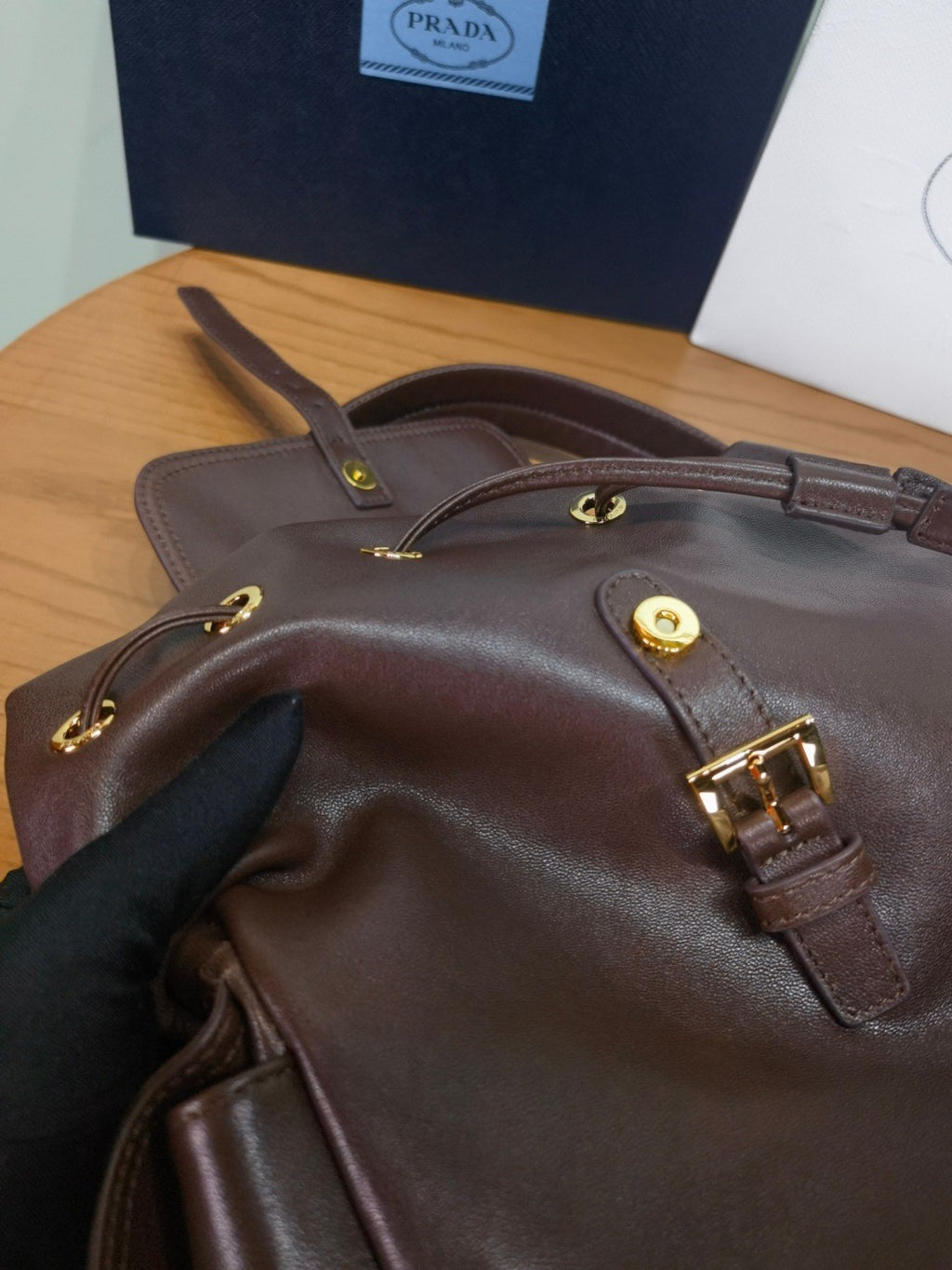 Prada Autumn/Winter 2025 Explore Collection Nappa Leather Backpack Shoulder Bag 1BZ080 Bags #82541A