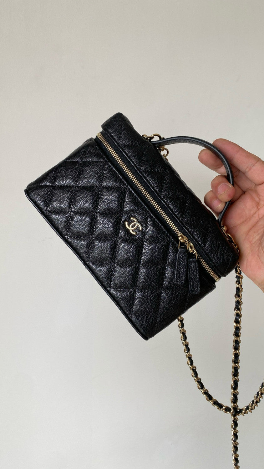 Chanel Women's Chain Logo Solid Color Casual Leather Shoulder Crossbody Tote Bag Bags #76226
