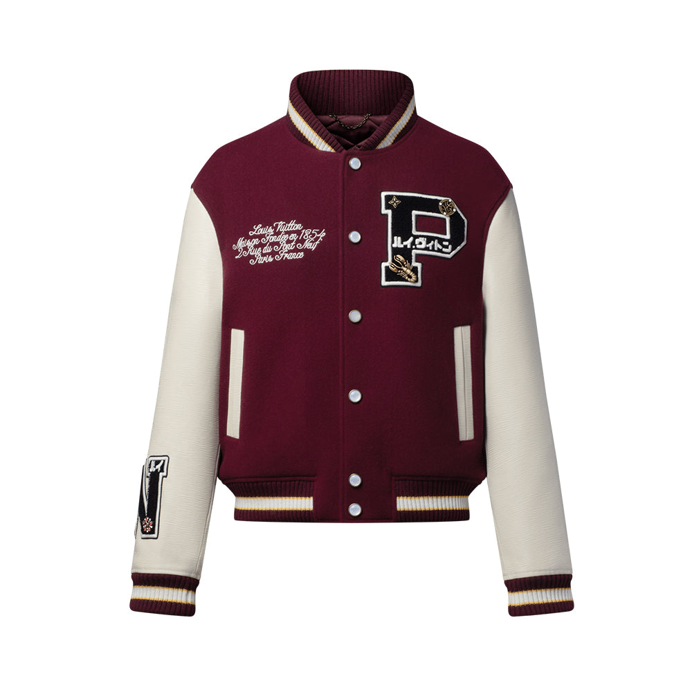Louis Vuitton Custom Epi Leather College Jacket #332524