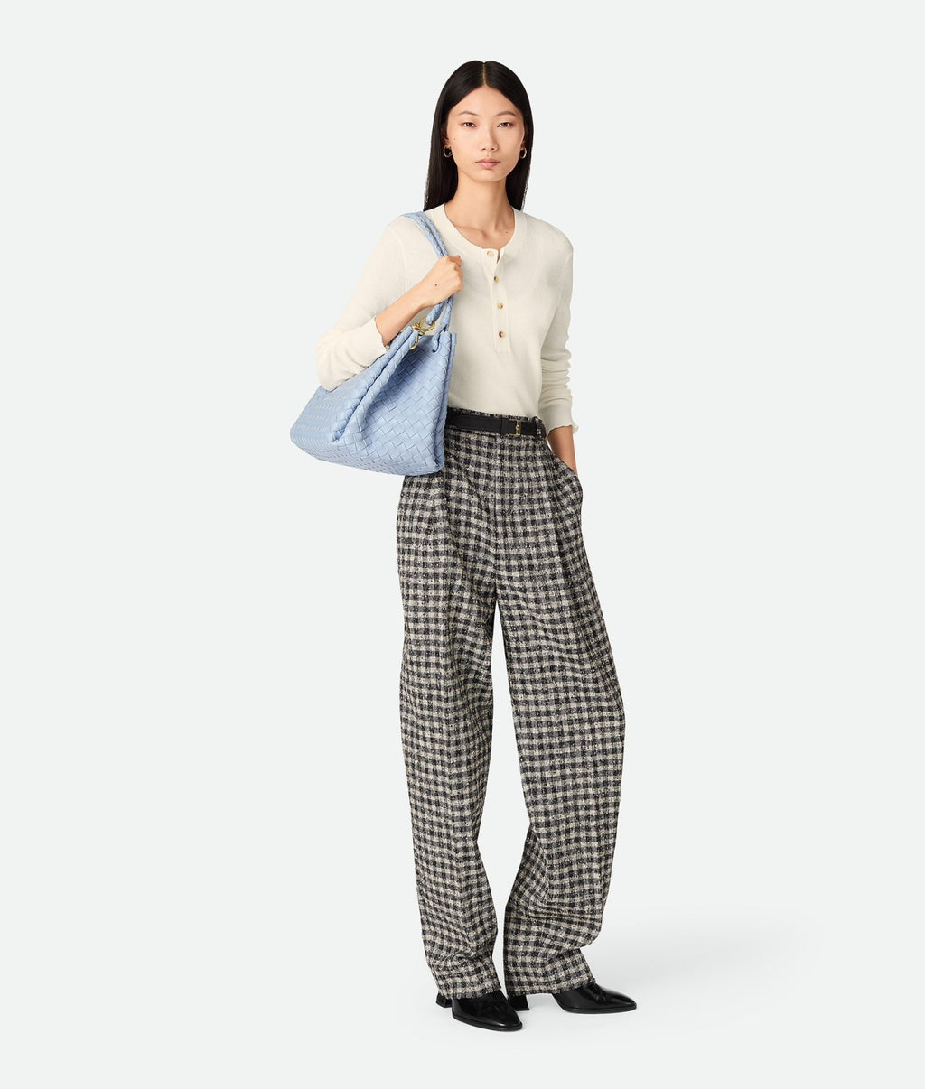 Bottega Veneta Large Parachute Women's Solid Color Lambskin Woven Tote Bag Bags #76484