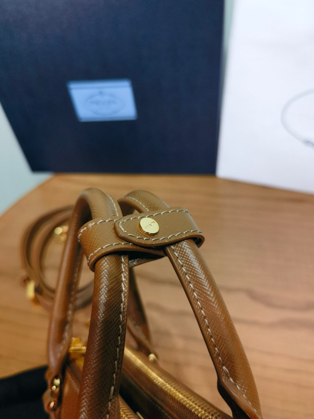 Prada Caramel Prada Galleria Mini Saffiano Leather Bag #333995