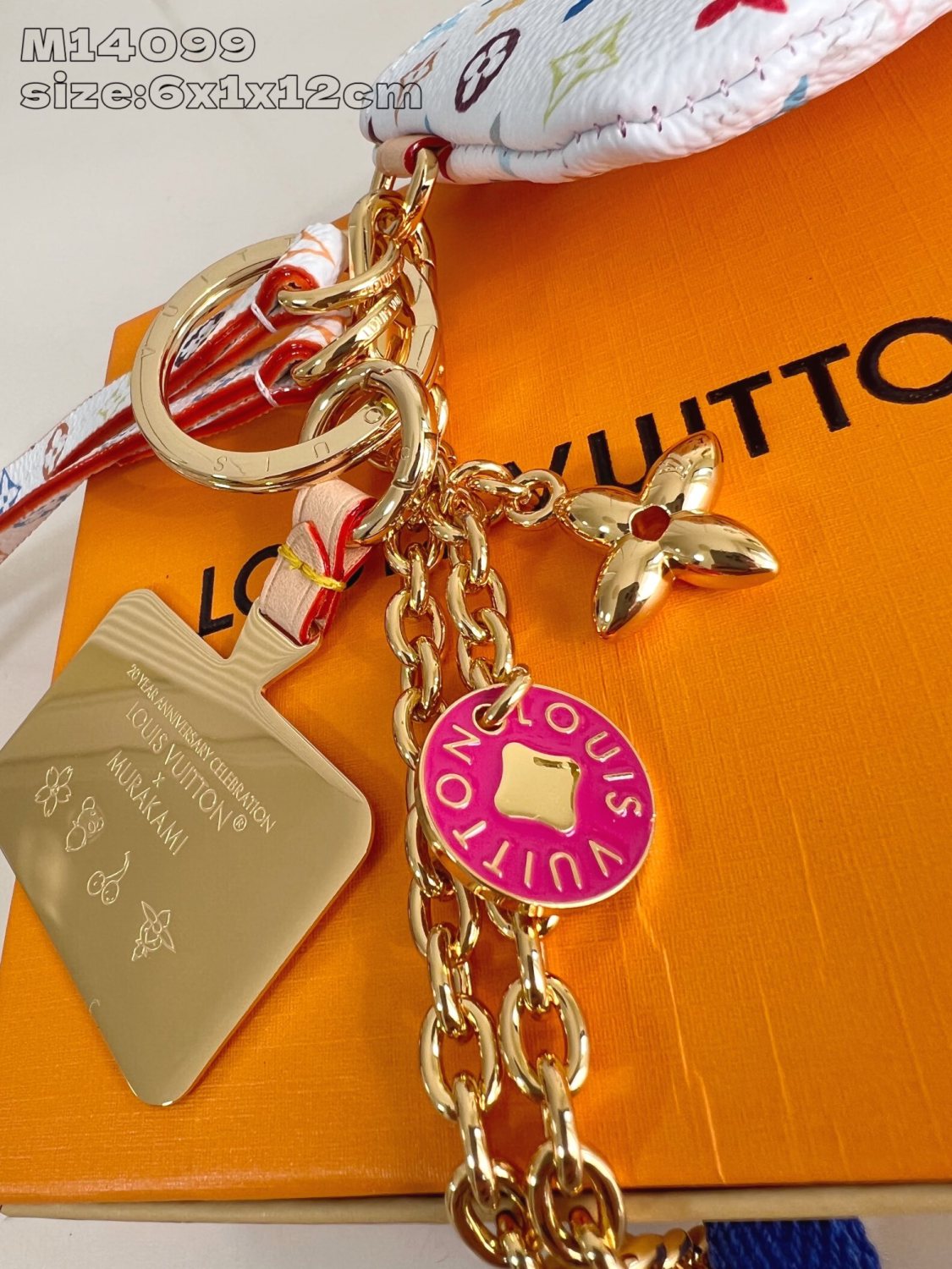 Louis Vuitton LV x TM Women's Chain Shoulder Strap Colorful Printed Shoulder Slanting Cell Phone Bag Bags #75244
