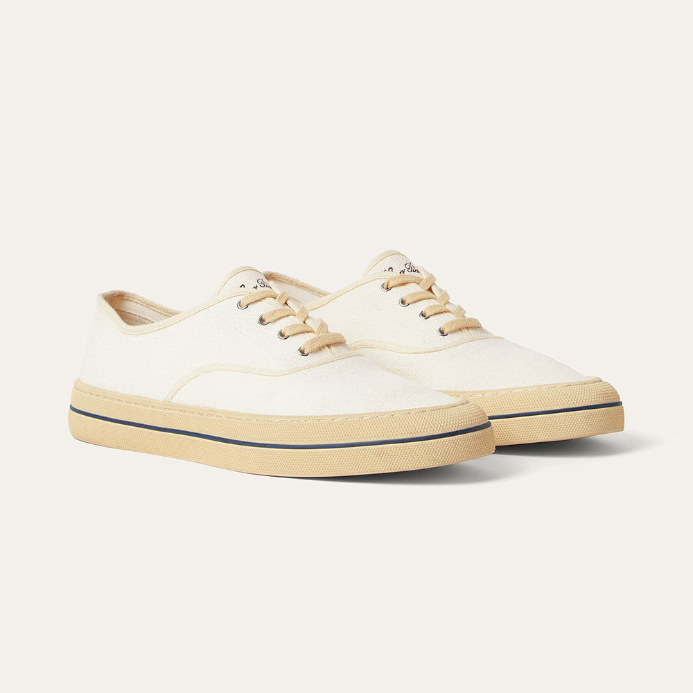 Loro Piana Nantucket Walk Sneaker Cotton Blue Navy Low Top #386139