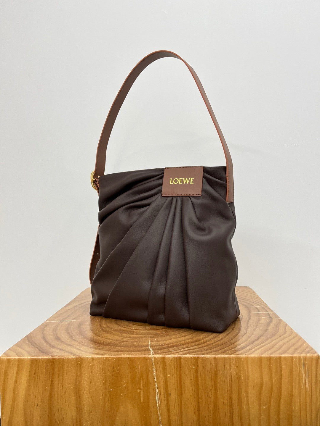 Loewe Women's new soft Napa goat leather Draped handbag Bag Bags #82509A
