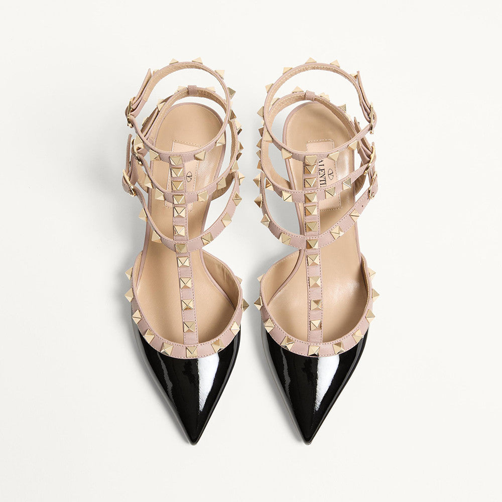 Valentino Rockstud Caged Pump 65mm Poudre #334615