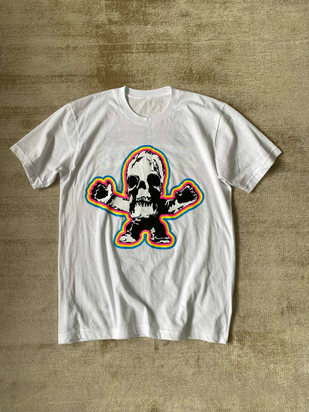 Chrome Hearts Men's Summer Graffiti Graphic Round Face Cotton Short Sleeve T-Shirt #99627