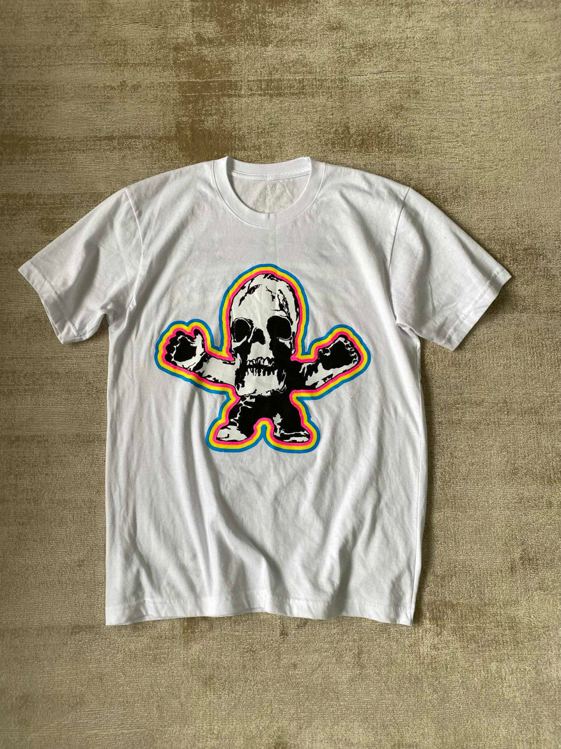 Chrome Hearts Men's Summer Graffiti Graphic Round Face Cotton Short Sleeve T-Shirt #99627