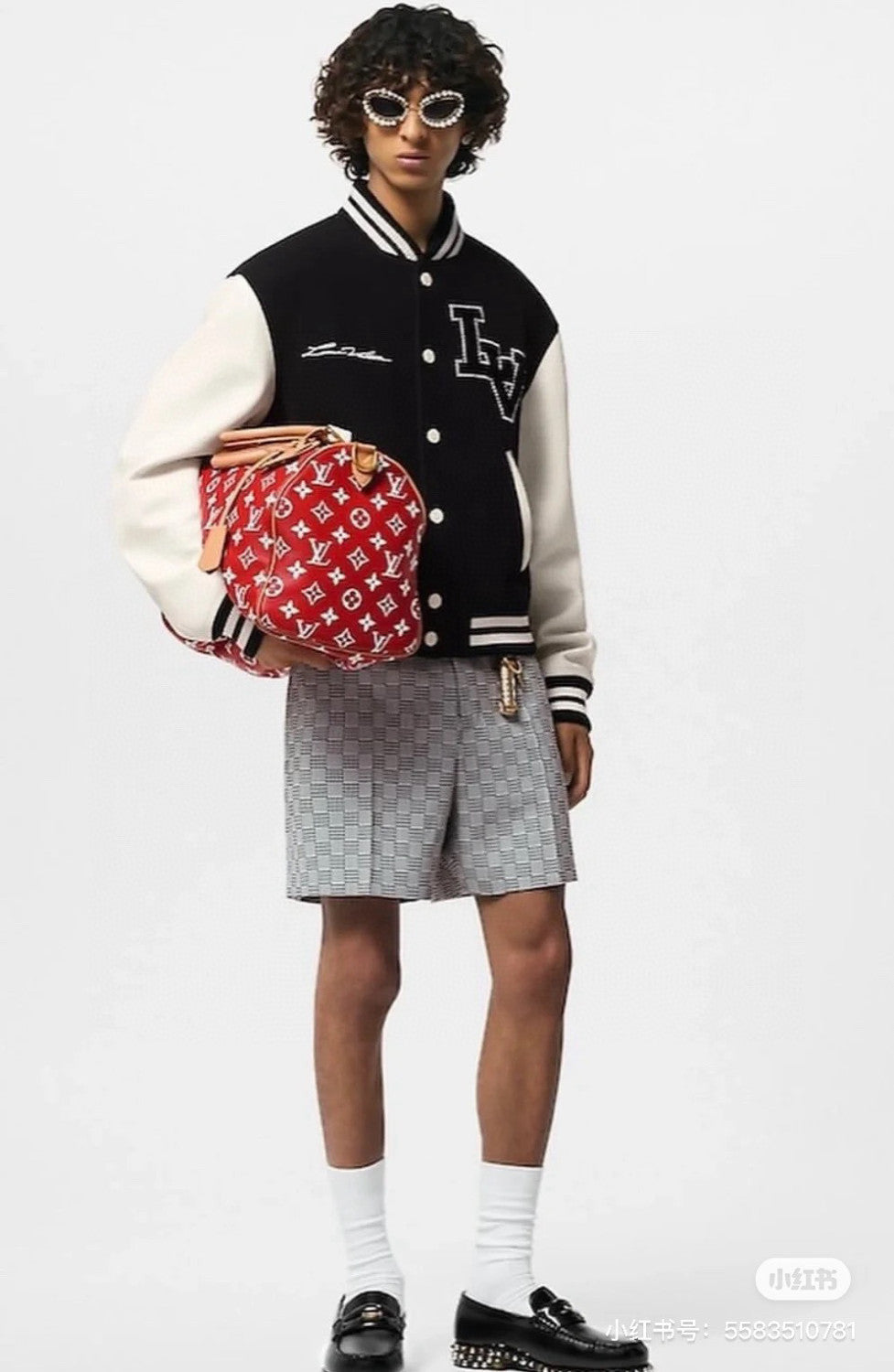 Louis Vuitton Men's Autumn and Winter Color Blocking Logo Letter Printing Long Sleeve Single Breasted Baseball Jacket #98859