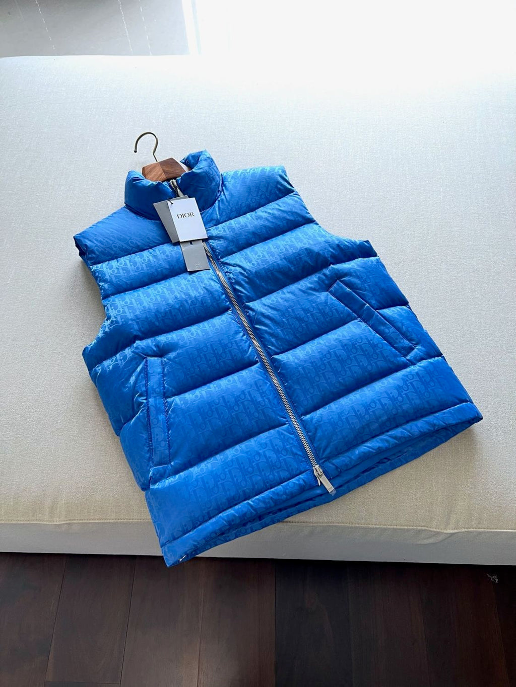 Dior Oblique Sleeveless Down Jacket Zip Puffer Vest Men's Autumn And Winter Fashion Trend Sleeveless Warm Jacket #96497
