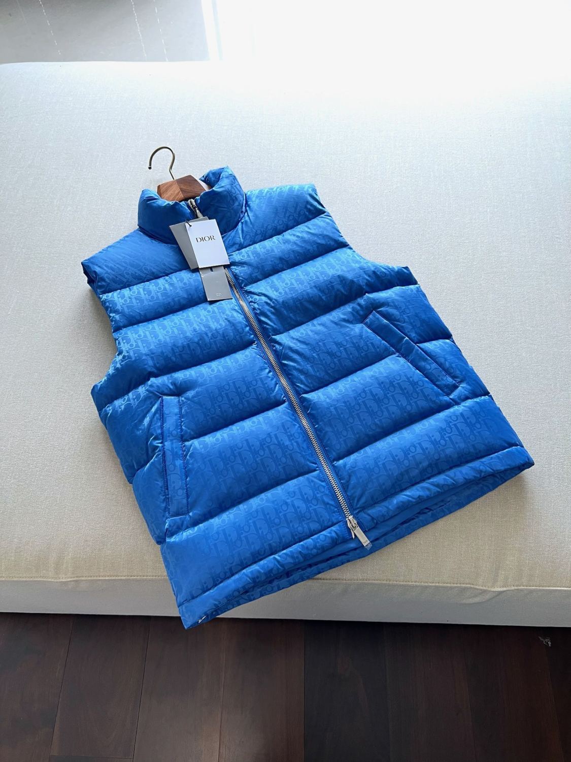 Dior Oblique Sleeveless Down Jacket Zip Puffer Vest Men's Autumn And Winter Fashion Trend Sleeveless Warm Jacket #96497