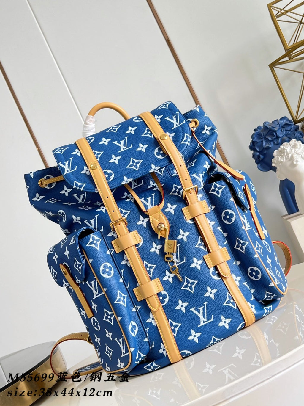 Louis Vuitton Christopher Monogram Taurillon Cow Leather Backpack #378127