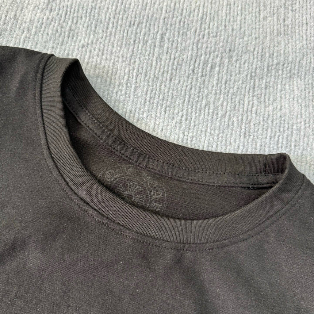 Chrome Hearts Men's Summer Solid Color Cross Print Round Neck Cotton Short Sleeve T-Shirt #77171